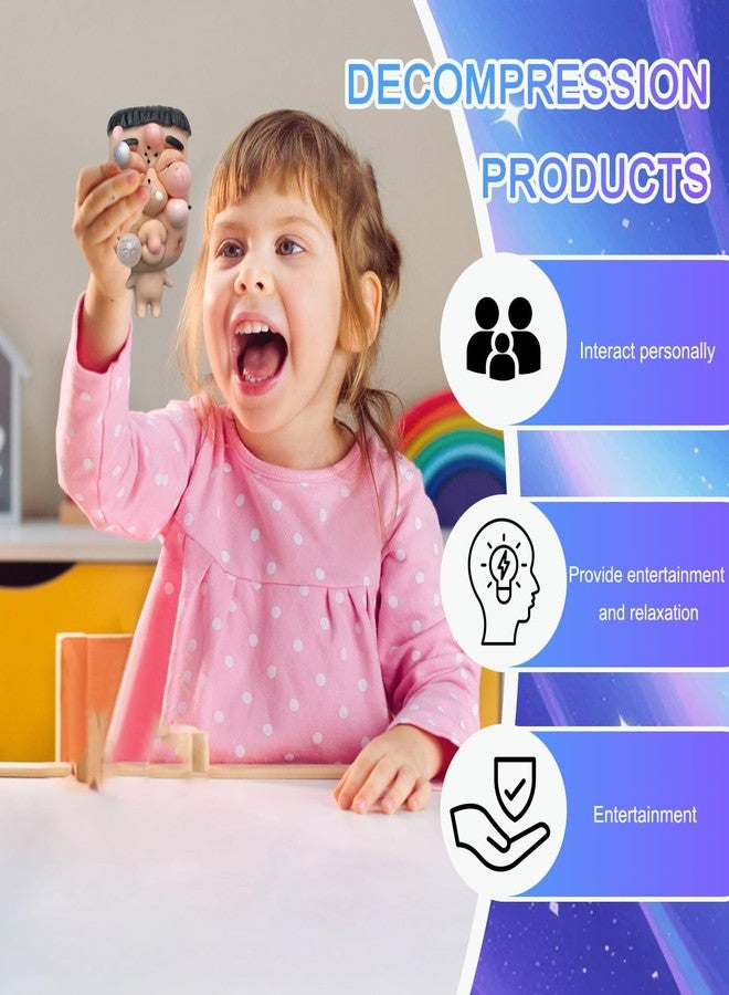 CIYOJA Pimple Popper Toy Set, Ultra Soft Cute Face Pimple Popping Fidget Toy, Refillable Pimple Toy with Sensory Cream, Silicone Squishy Squeeze Toy for Stress Relief & Anxiety Relief(SquishFace) - Image 4